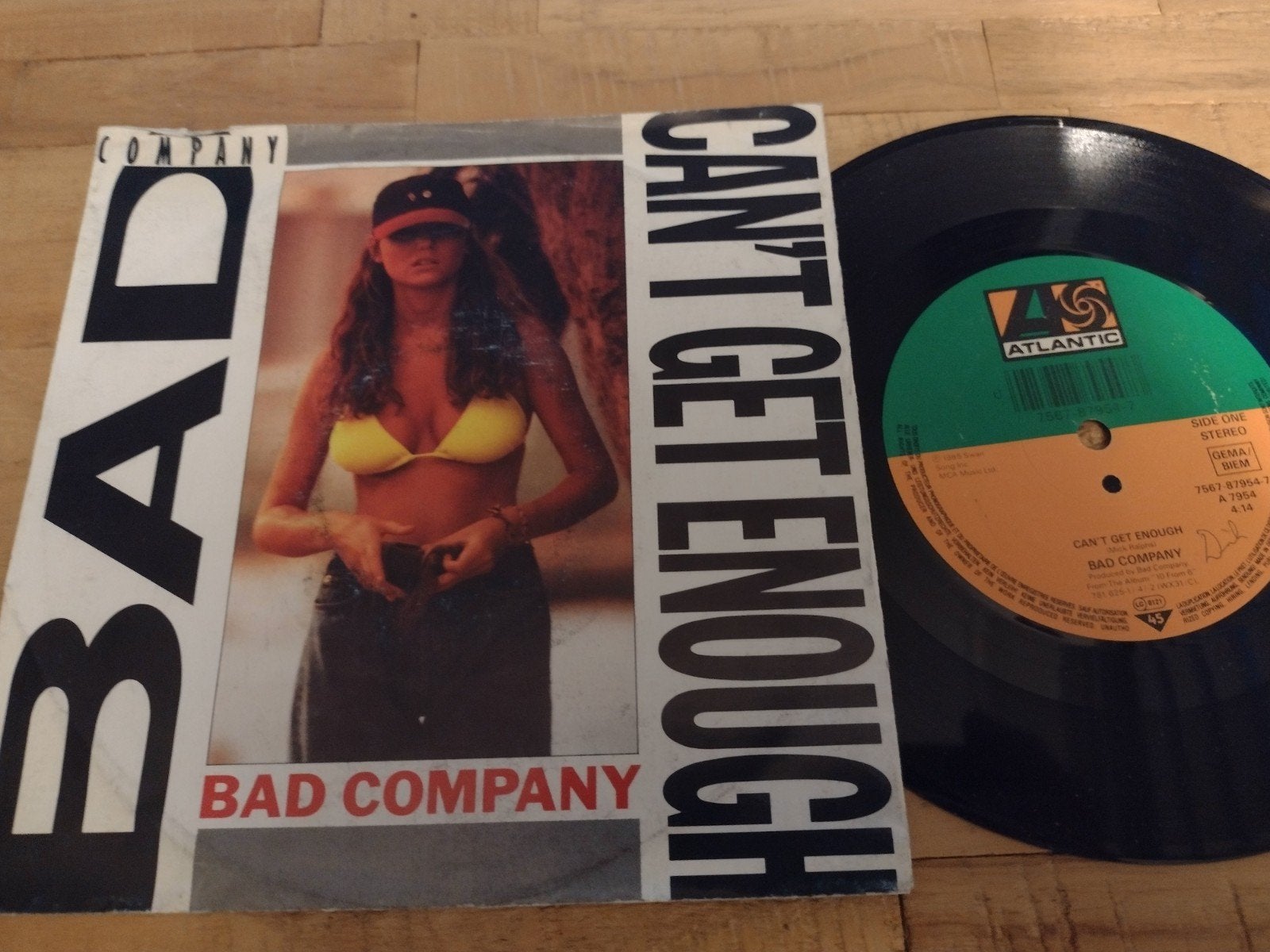SINGLE : BAD COMPANY : CAN'T GET ENOUGH 1990, CD & DVD, Vinyles Singles, Comme neuf, Rock et Metal, Housse de protection extérieure