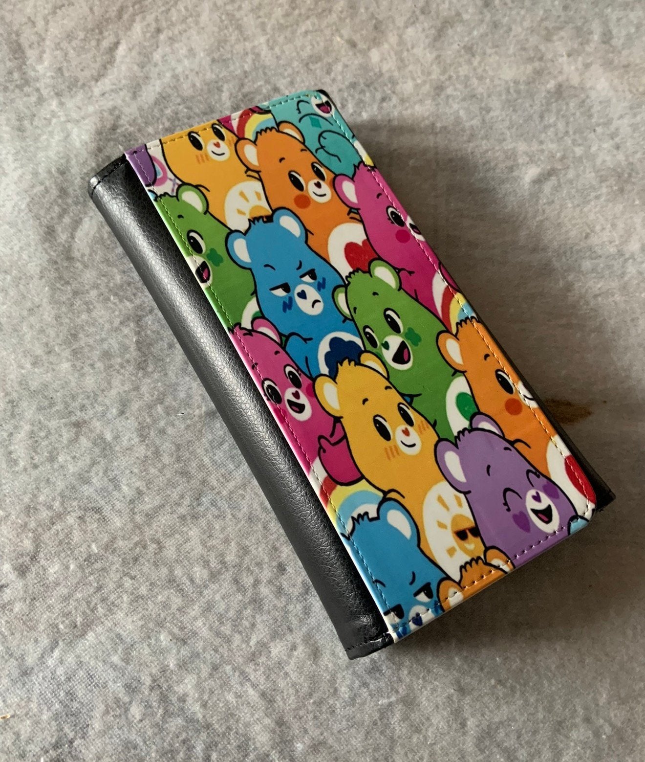 Manta Care Bears - Beren nieuw zwart Portemonnee 20 x 10 cm, Handtassen en Accessoires, Ophalen of Verzenden, Nieuw, Zwart, Leder