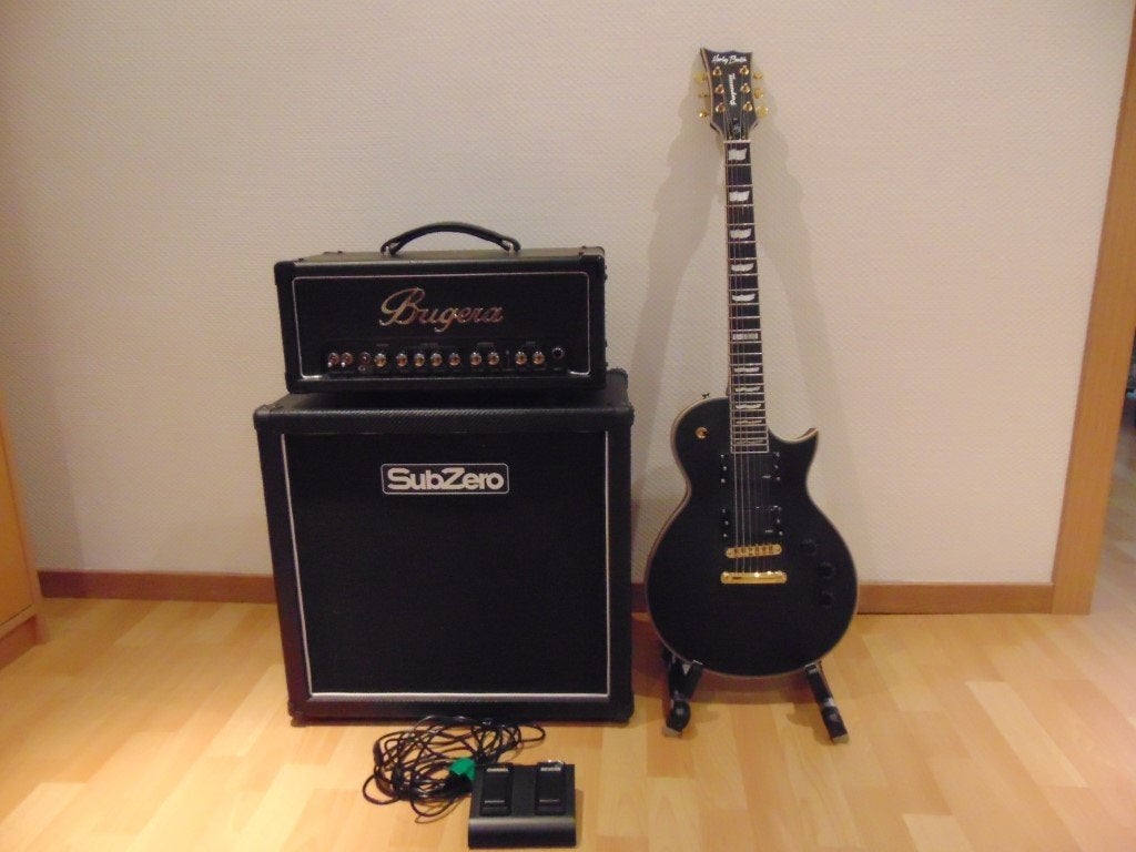 Tête Amp Bugera G5 Infinium + Subzero + Les Paul SC-1000 SBK, Musique & Instruments, Enlèvement, Neuf, Guitare, 50 à 100 watts