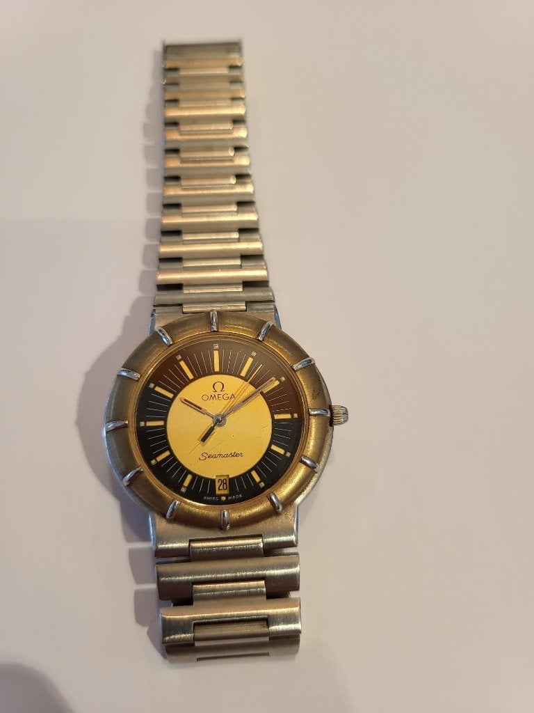 Omega Seamaster Dynamic, Handtassen en Accessoires, Staal, Gebruikt, Staal, Polshorloge