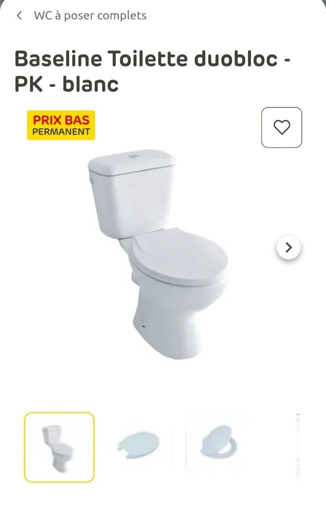 WC complet, Enlèvement, Neuf, Toilettes