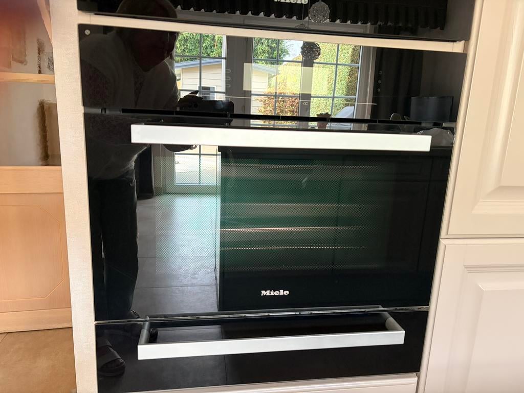 Miele combi stoomoven inclusief warmhoudlade, Ophalen, Gebruikt, Hete lucht, Inbouw