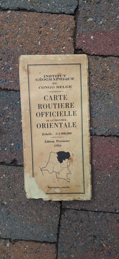 Carte Congo Belge 1956, Collections, Objets militaires | Général, Enlèvement