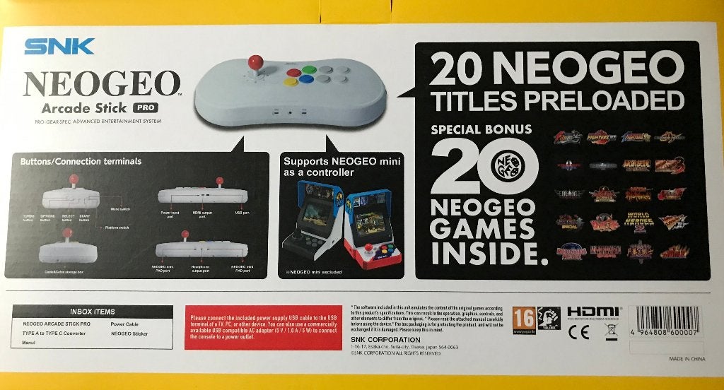 Console SNK NEOGEO ARCADE STICK PRO - ETAT COMME NEUVE, Consoles de jeu & Jeux vidéo, Enlèvement ou Envoi, Comme neuf, Playstation 5