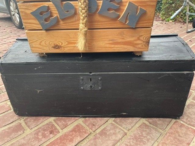 2  houten opbergkoffers, Muziek en Instrumenten, Behuizingen en Koffers, Ophalen, Gebruikt