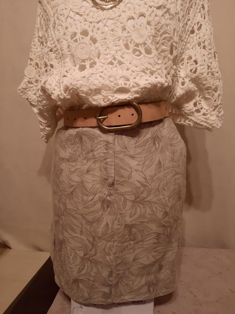 Gigue linnen zomerrokje 42, Kleding | Dames, Rokken, Gigue, Maat 42/44 (L), Nieuw, Ophalen of Verzenden