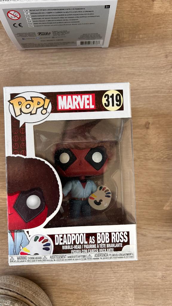 Funko Pop - Deadpool as Bob Ross - 319, Ophalen, Zo goed als nieuw
