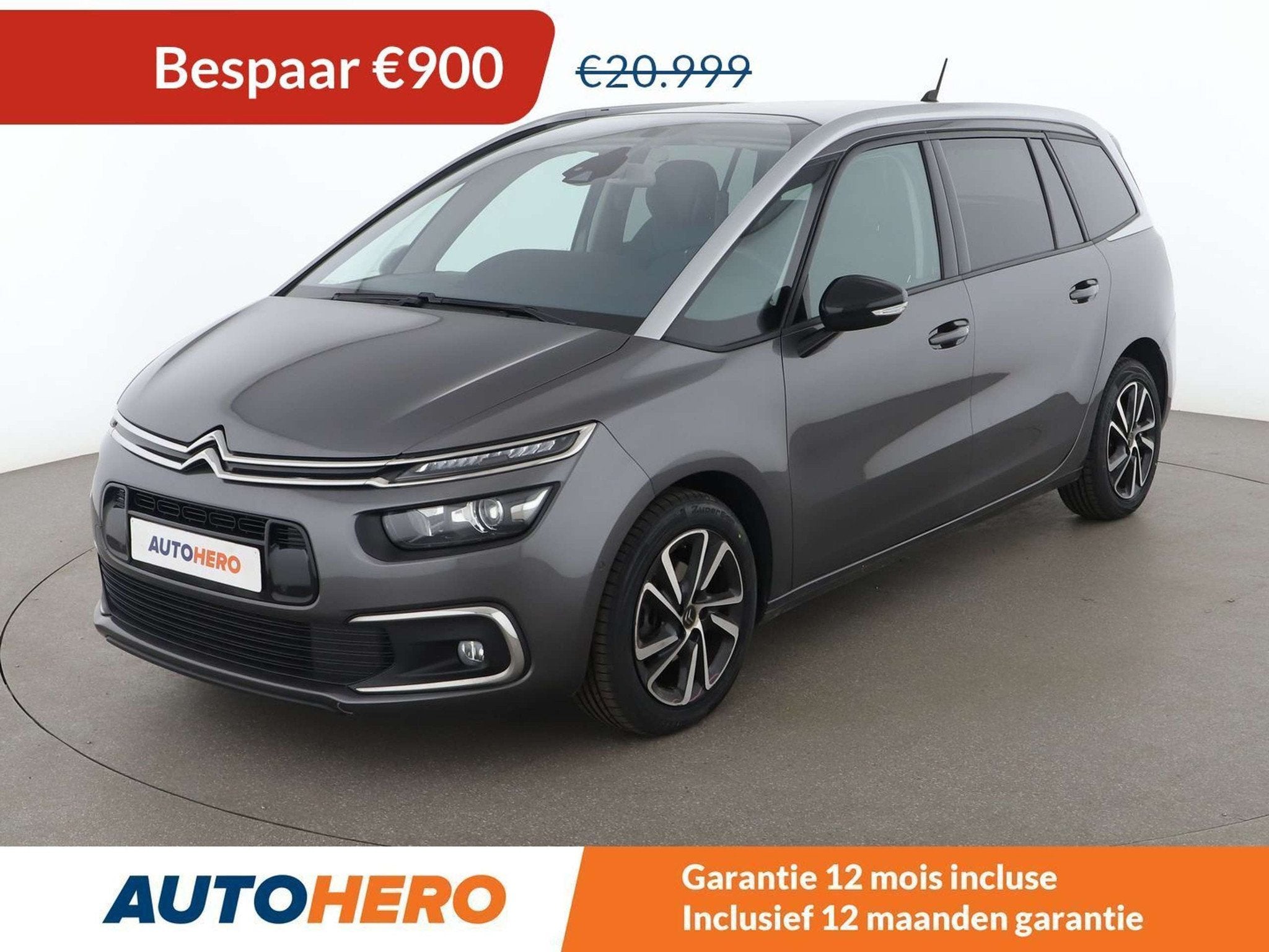 Citroën C4 Spacetourer 1.5 Blue-HDi Shine (automatique), Autos, Cuir, Argent ou Gris, Achat, Euro 6