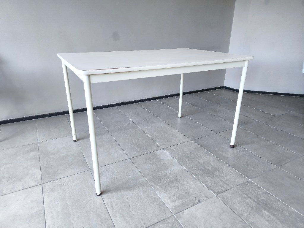 Table rectangulaire blanche, Maison & Meubles, 120 cm, Comme neuf, Enlèvement, Bois