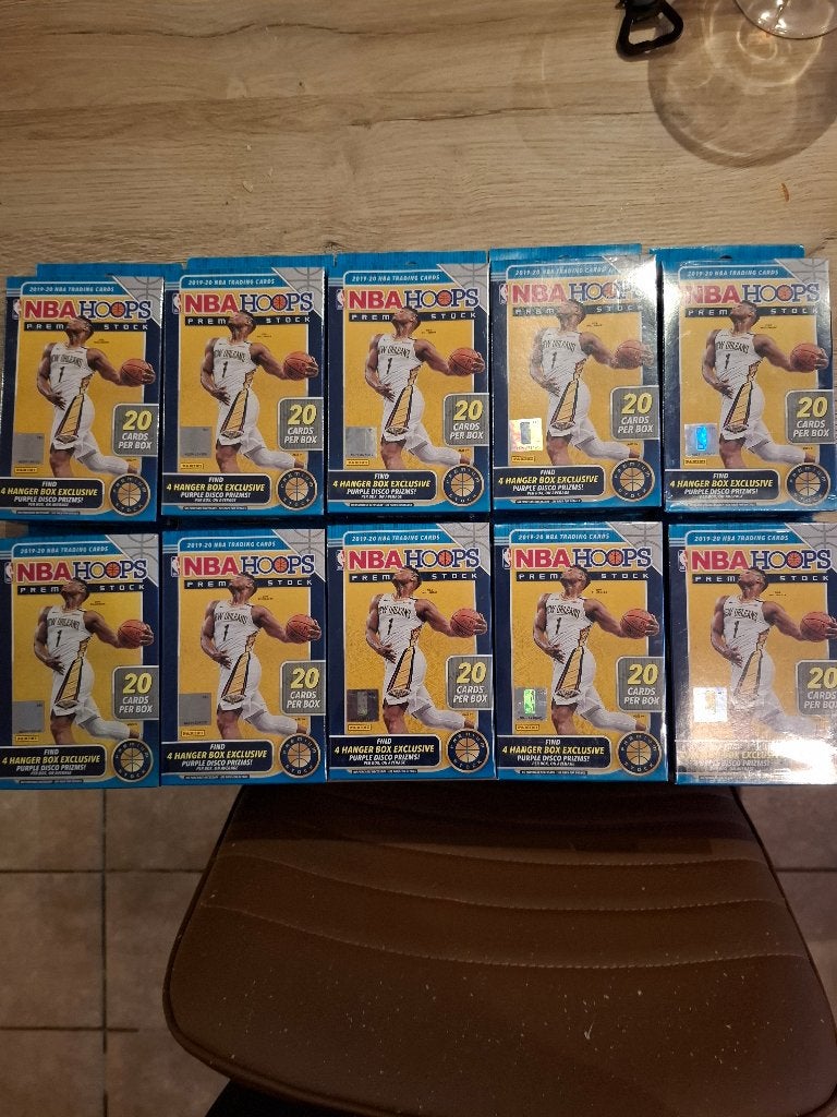 Lot de 10 Hanger Box Panini Hoops Premium Stock 19/20, Collections, Enlèvement ou Envoi, Neuf