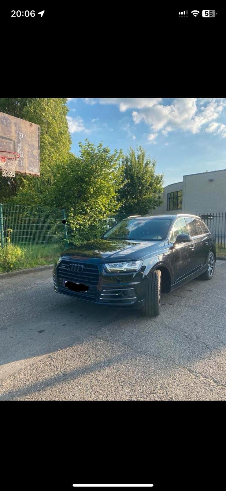 Audi Q7 e-tron 3.0 TDI quattro – Full Option, Auto's, Automaat, Zwart, Leder, Particulier