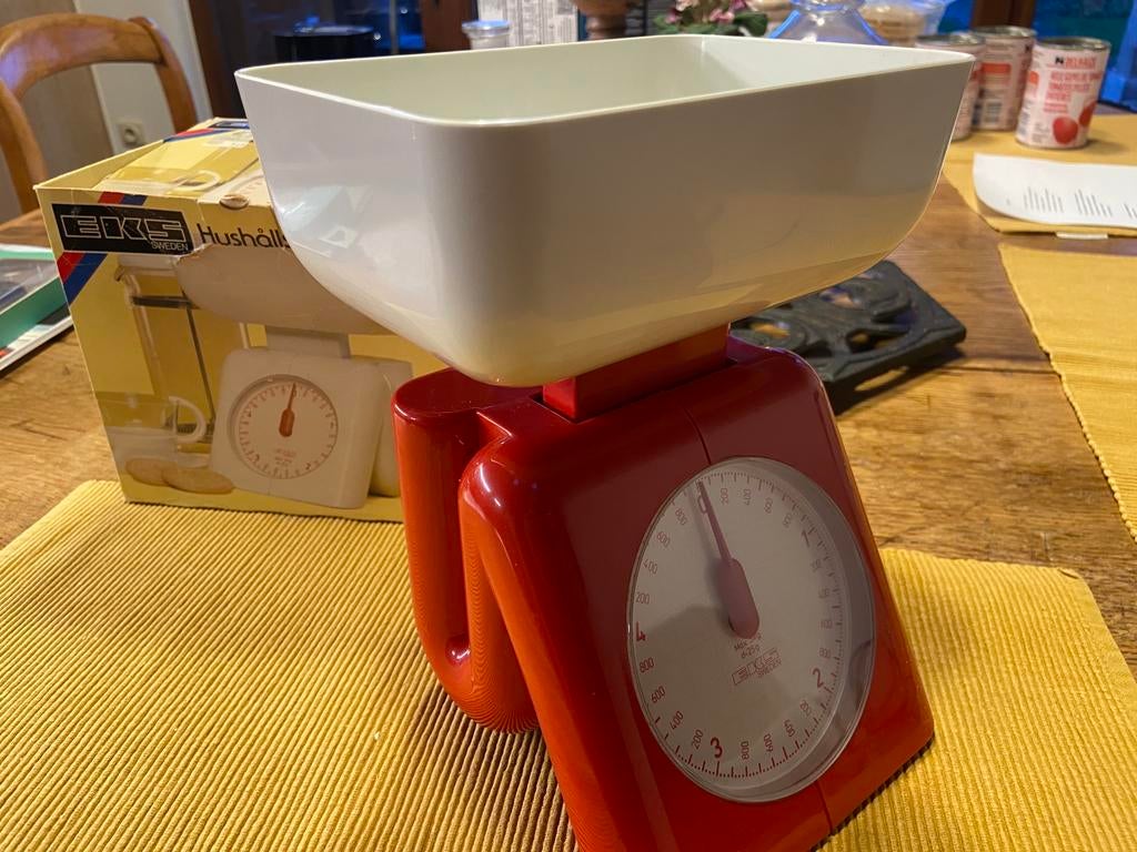 Vintage analoge weegschaal Eks (Zweden), Ophalen of Verzenden, Overige typen