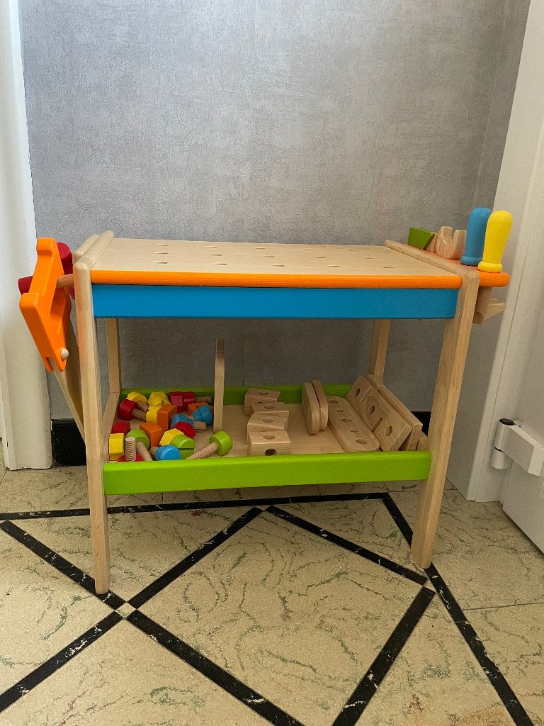 Houte werktafel Pintoy, Enlèvement, Utilisé, Construction