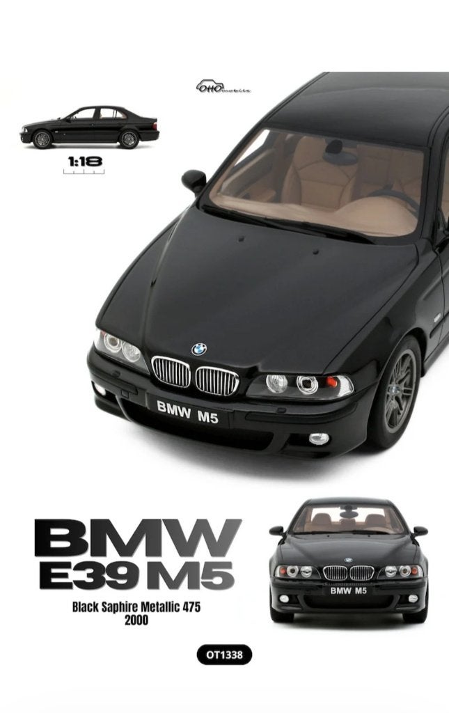 Pré-commande !! BMW E39 M5 Black Saphire Metallic 1/18ème, Hobby & Loisirs créatifs, Neuf, OttOMobile, Enlèvement ou Envoi, Voiture