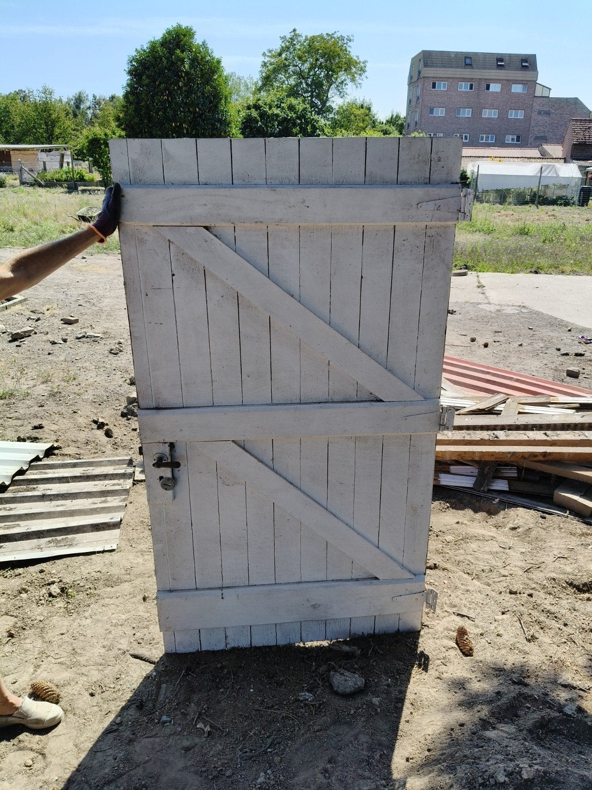 Porte de jardin en bois robuste, Jardin & Terrasse, Portes de jardin, Enlèvement