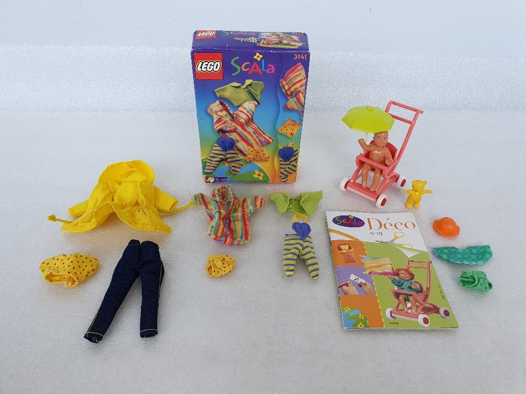 Lego Scala 3141 - 3139 - 3130: Kledij en accessoires sets, Gebruikt, Lego, Ophalen of Verzenden, Compleet