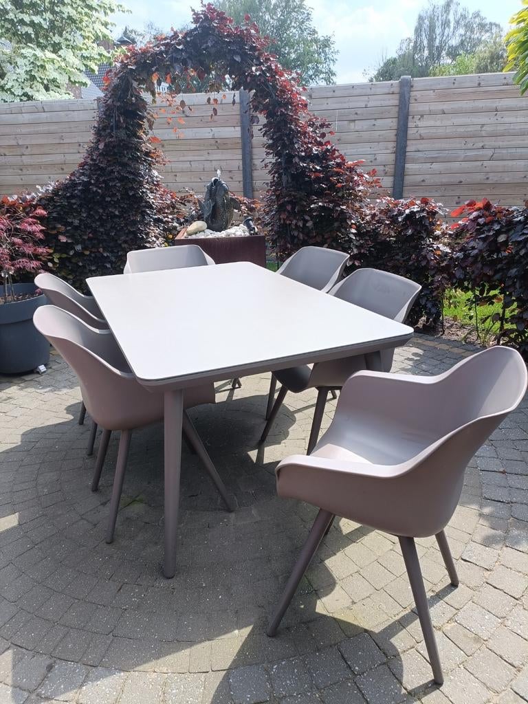 Hartman Sophie tuinset taupe 6 personen, Tuin en Terras, Ophalen