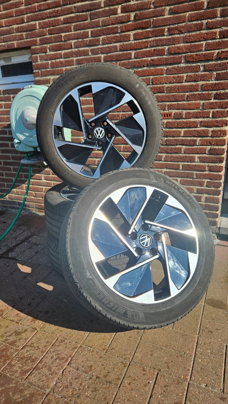 Kit de 4 jantes Volkswagen d'origine 18" avec pneus Michelin, Autos : Pièces & Accessoires, Enlèvement, Pneu(s)