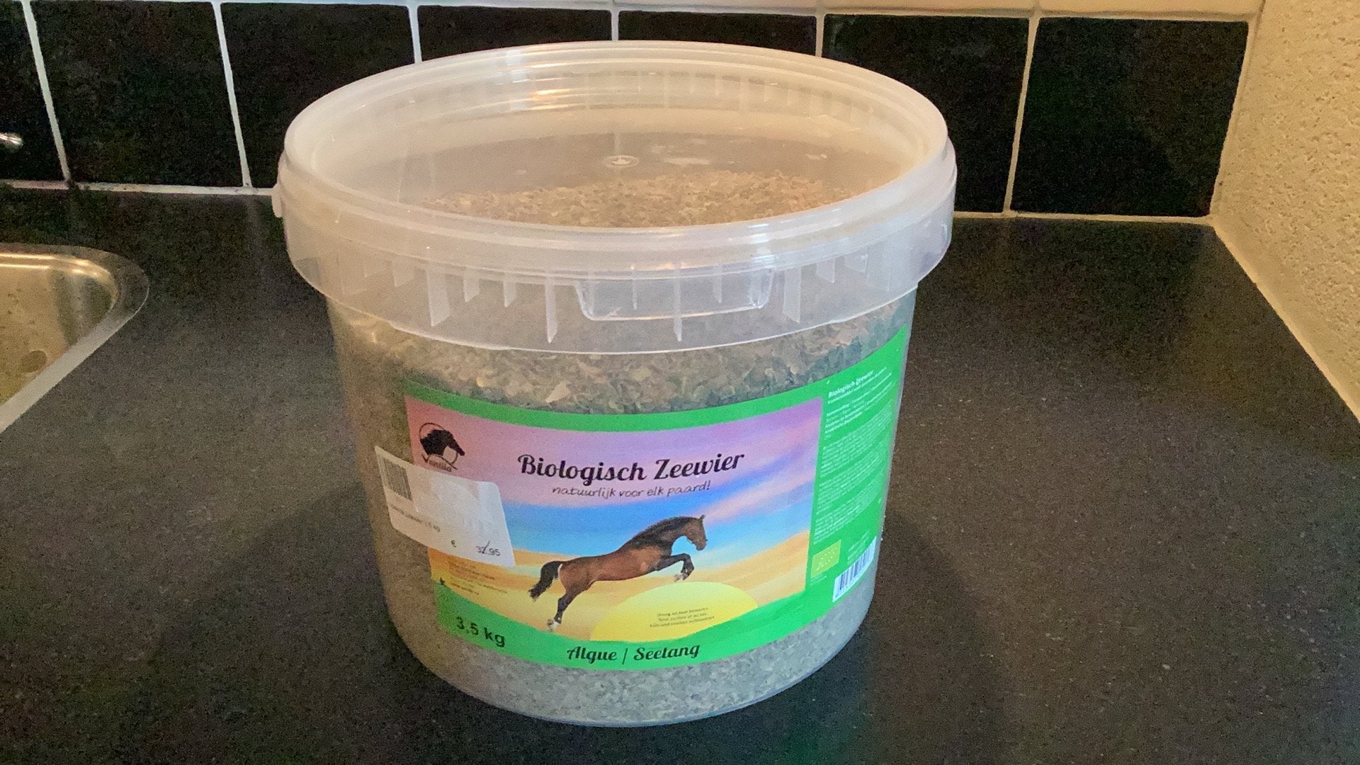 Te koop een 3.5 kg pot biologische zeewier
