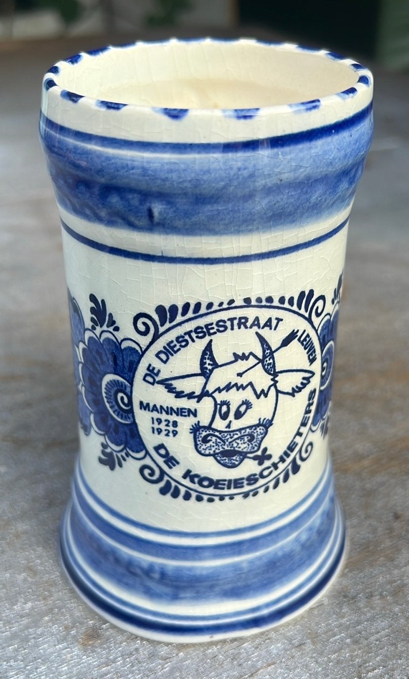 Bierpul of mok in Delfts blauw., Ophalen of Verzenden