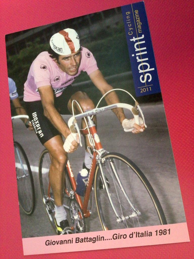 wielerkaart 1981 giro team inoxpran giovanni battaglin signe, Envoi, Comme neuf