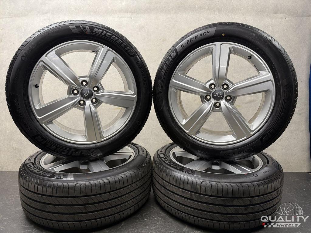 5x112 20” Audi E-Tron Quattro DEMO Velgen + Banden 255/50/20, Auto-onderdelen, Gebruikt, 255 mm, -, -