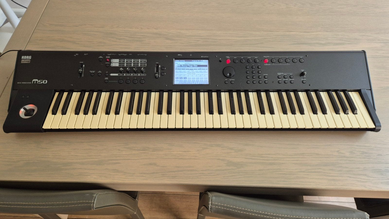 Korg synthesizer / workstation M-50 / 76, Muziek en Instrumenten, Keyboards, Ophalen, Gebruikt, Korg, Aanslaggevoelig