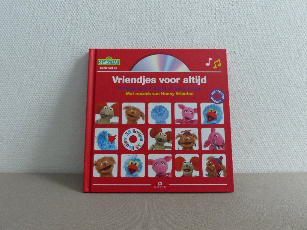 Boekje van Sesamstraat met CD en liedjes, Ophalen of Verzenden, Zo goed als nieuw