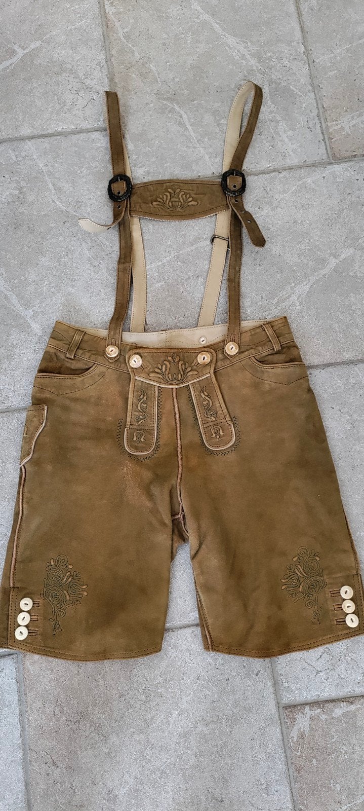 Lederhosen kind, echt leder, 164, Kinderen en Baby's, Ophalen of Verzenden, Gebruikt, 158 t/m 164, Jongen