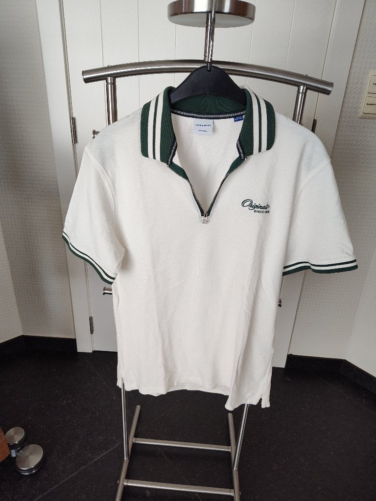 Polo Jack&Jones, Kleding | Heren, Polo's, Wit, Ophalen of Verzenden, Zo goed als nieuw, Jack & jones