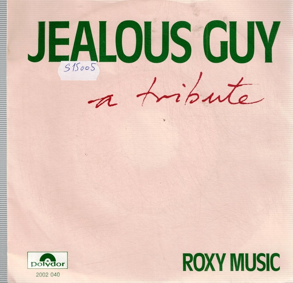 Vinyl, 7"  /  Roxy Music – Jealous Guy, Enlèvement ou Envoi, 7 inch, Autres types