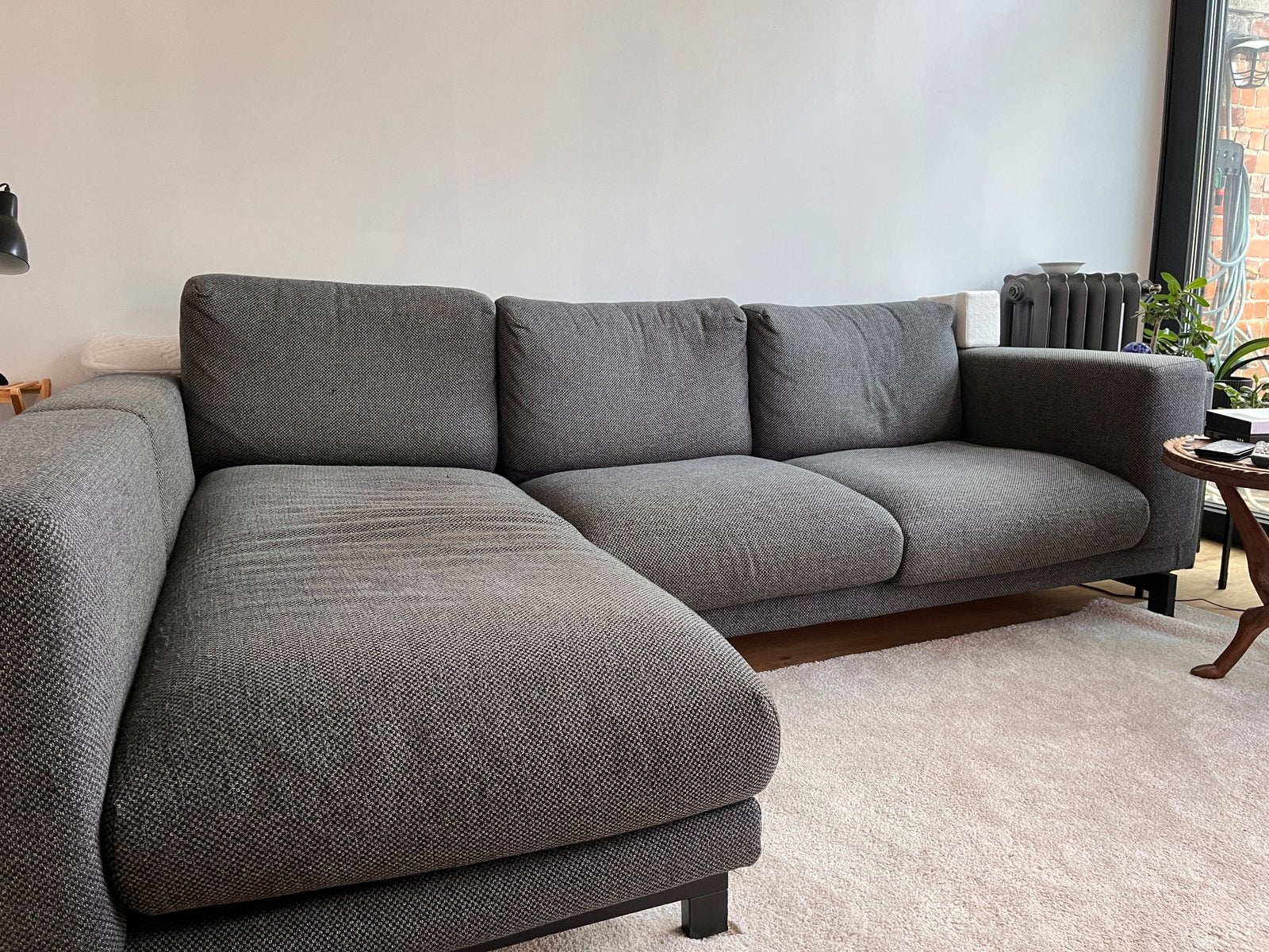 Canapé 3 places Nockeby avec chaise longue gauche IKEA 2018, Enlèvement, Utilisé, Tissus, Ikea