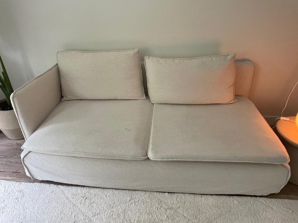 Zetel ikea : Soderhamn 3-zitsbank met open eind naturel, Ophalen, Gebruikt, 150 tot 200 cm, Driepersoons