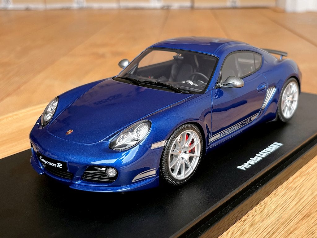 Porsche Cayman R 987 blauw 1:18 GT Spirit GT901 nieuw in ovp, Enlèvement ou Envoi, Neuf, Voiture, Autres marques