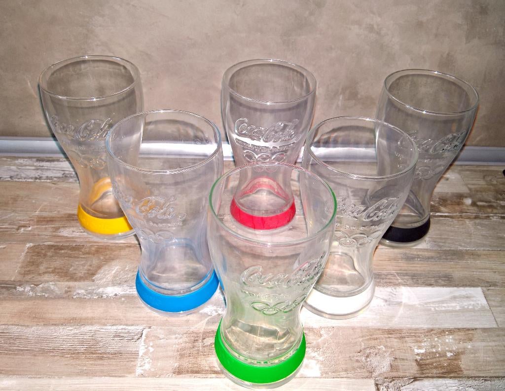 6 verres COCA-COLA "Jeux Olympiques 2012", Enlèvement, Neuf, Verre à soda