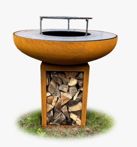 Braaier - Vuurschaal, Bakplaat, Grillplaat en Houtopslag., Tuin en Terras, Houtskoolbarbecues, Ophalen, Zo goed als nieuw, Overige merken