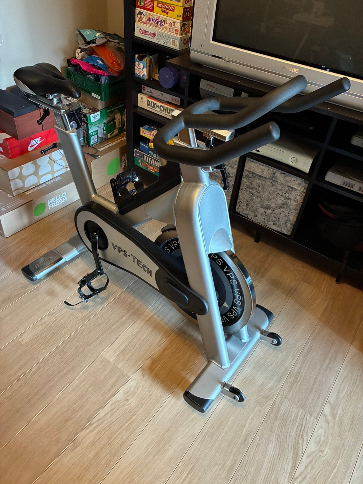 Velo spinning Pro VPS-Tech, Sports & Fitness, Appareils de fitness, Enlèvement, Comme neuf, Vélo de spinning