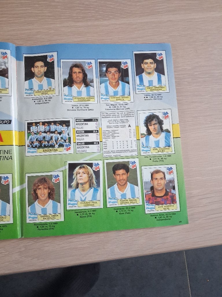 Panini boek 1994, Enlèvement ou Envoi, Comme neuf, Plusieurs autocollants