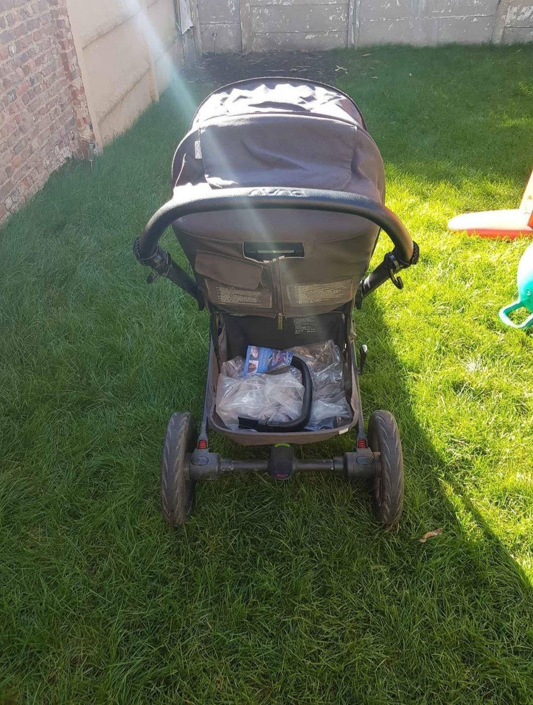 Meegroei kinderwagen, Kinderen en Baby's, Gebruikt, Luchtbanden, Ophalen, Kinderwagen