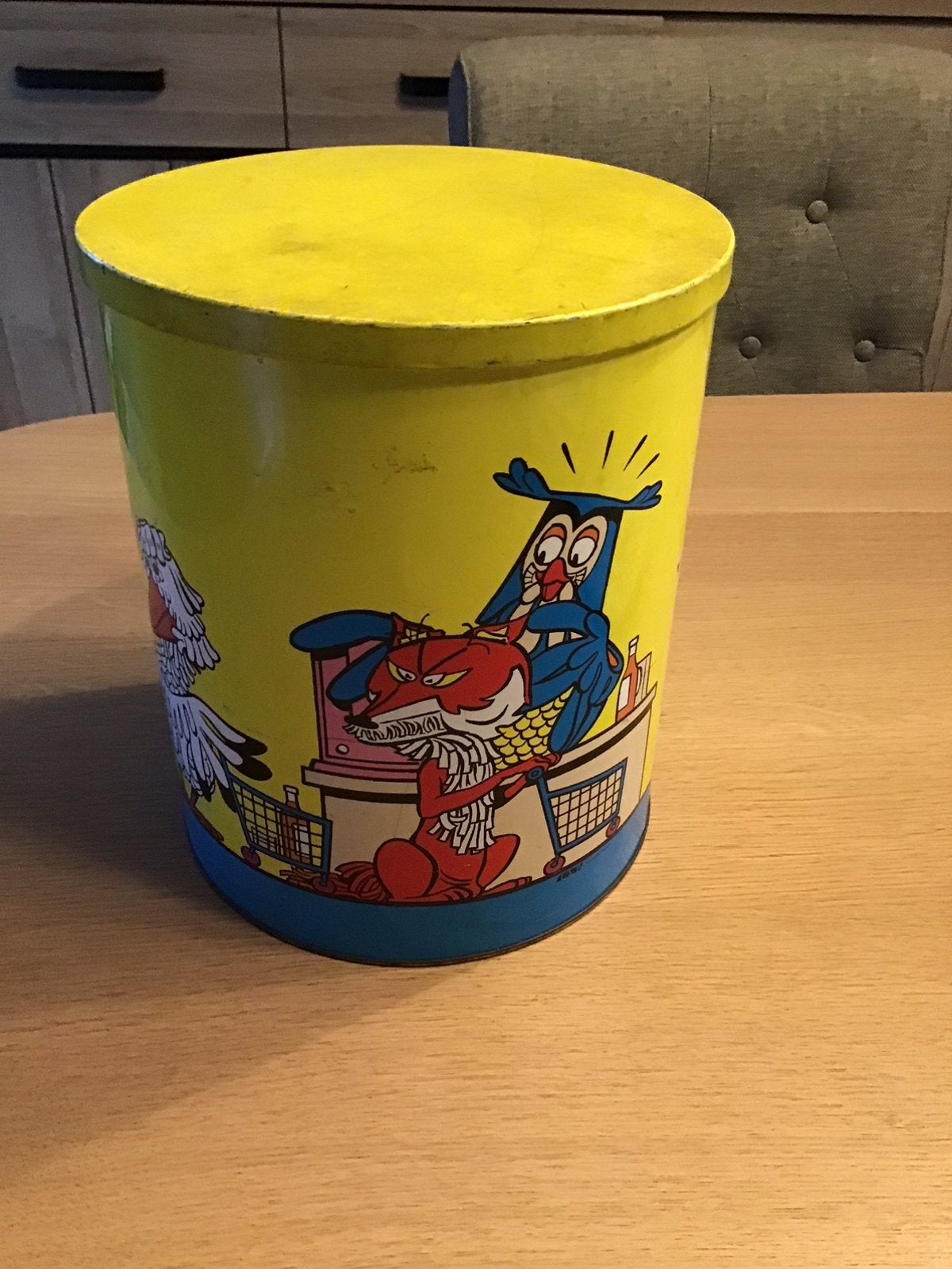 Metalen doos, Ophalen, Gebruikt