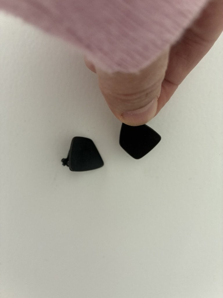 Zwarte clip-oorringen, Overige materialen, Hangers, Zwart, Ophalen of Verzenden