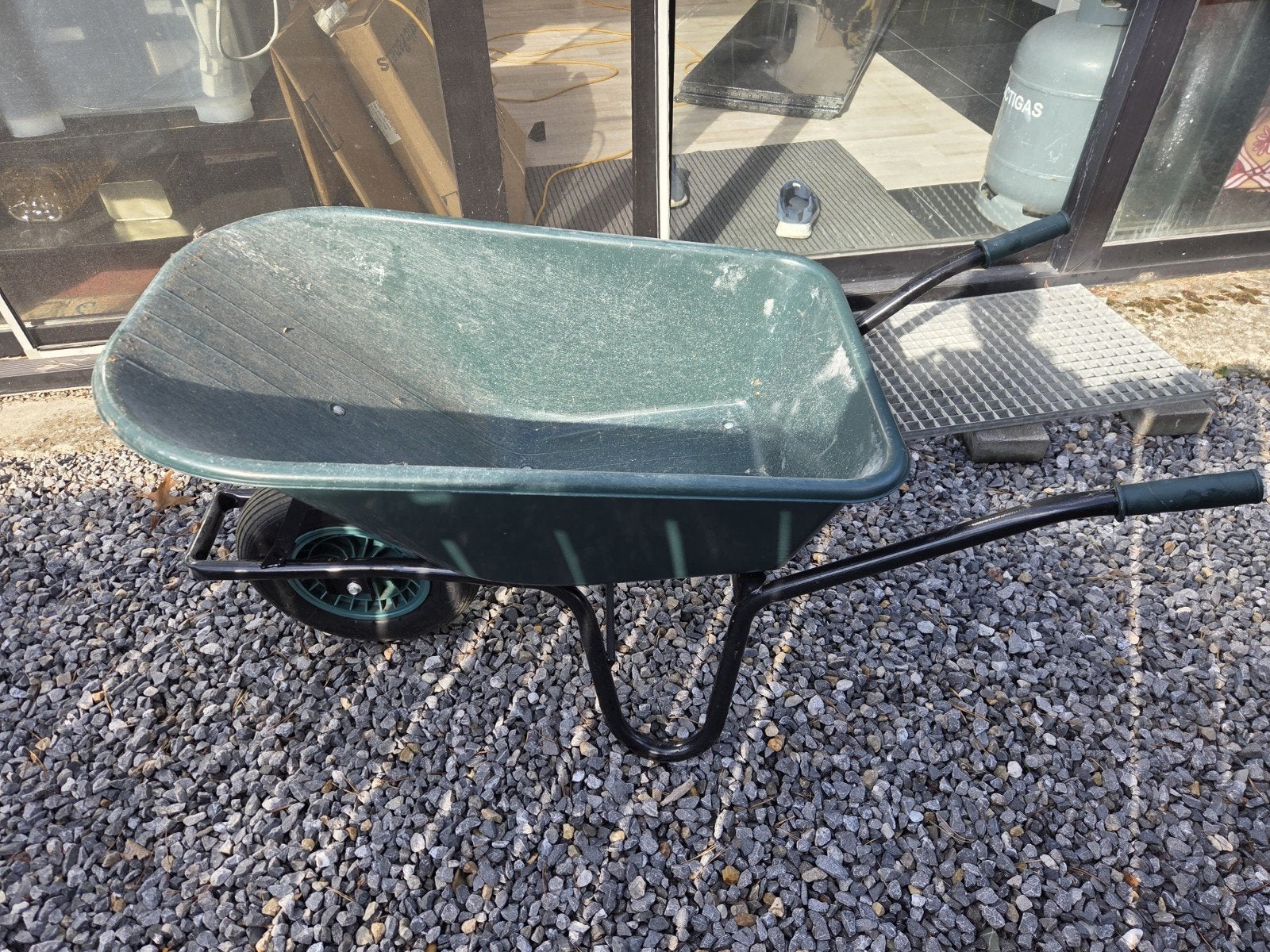 Groene kruiwagen (zo goed als nieuw), Tuin en Terras, Ophalen, Zo goed als nieuw, Handmatig