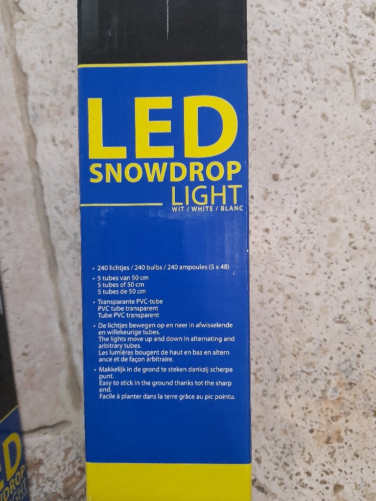 Nieuwe LED Kerstverlichting snowdrop, Diversen, Ophalen of Verzenden, Nieuw