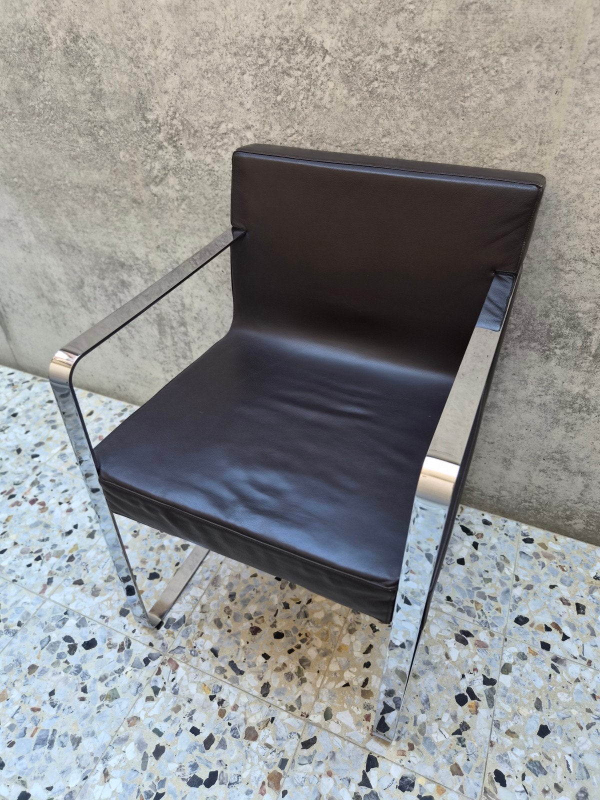 lederen (MORE) design stoelen, Ophalen, Bruin