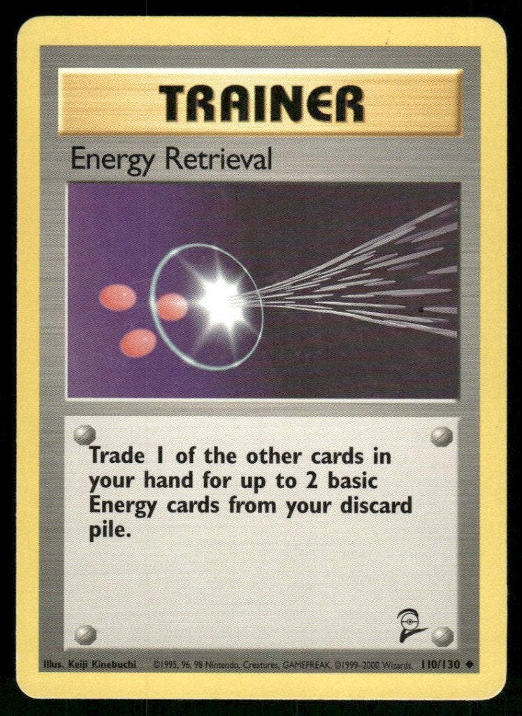 Energy Retrieval 110/130 - Base Set 2, Envoi, Utilisé