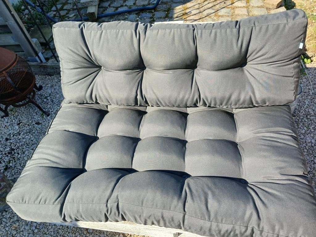 Palletbank kussens, Jardin & Terrasse, Bancs de jardin, Utilisé, Autres matériaux, Enlèvement