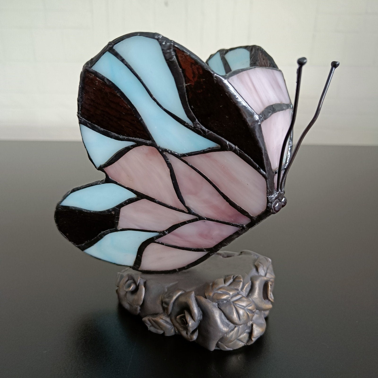 Tiffany stijl vlinder glas in lood., Ophalen of Verzenden
