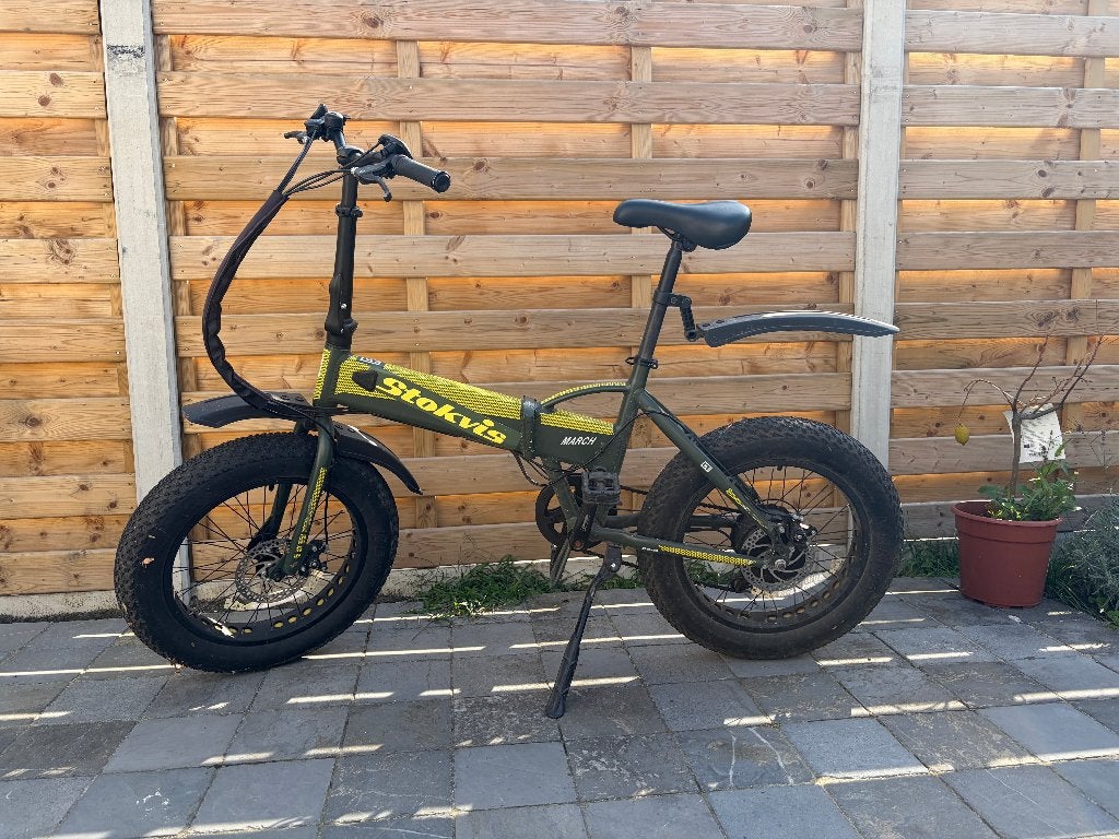Stokvis – elektrische plooifiets, Fietsen en Brommers, Zo goed als nieuw, 59 cm of meer, 50 km per accu of meer, Ophalen