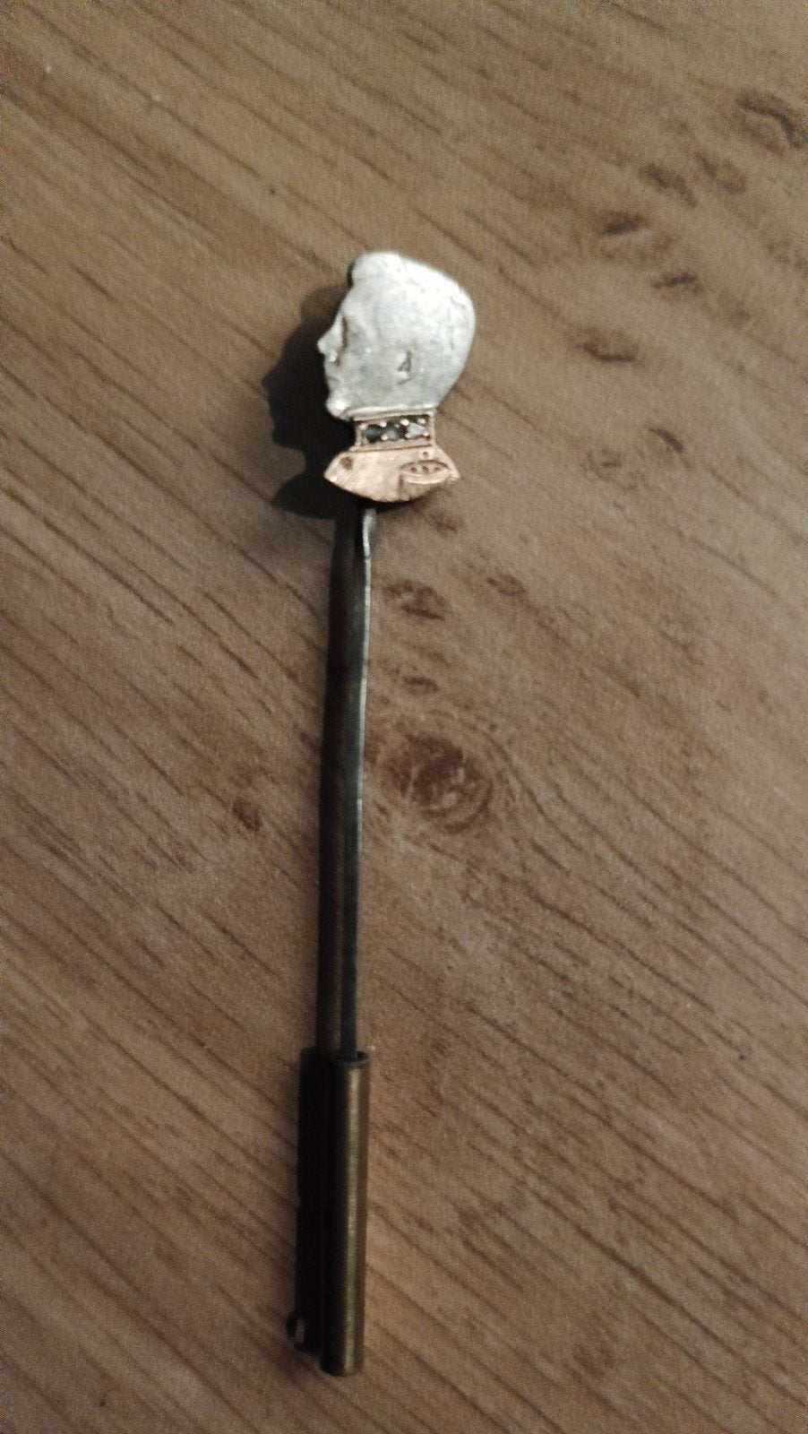 mooi antiek massief zilveren broche 835, 4 tot 7 cm, Ophalen of Verzenden, Zo goed als nieuw, Zilver
