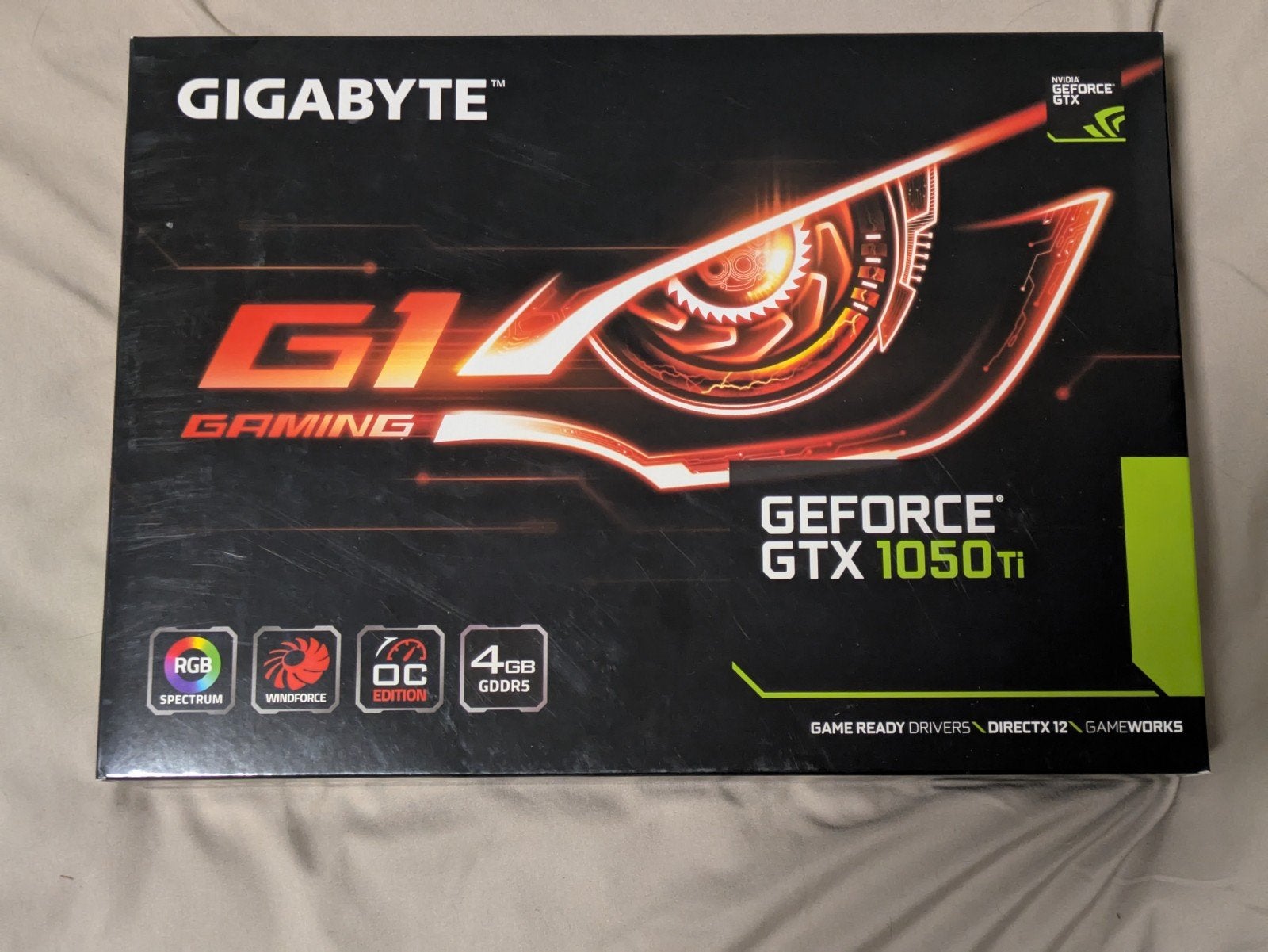 Gigabyte GeForce GTX 1050 Ti 4 GB, Computers en Software, Videokaarten, PCI-Express 3, HDMI, Ophalen of Verzenden, Nvidia